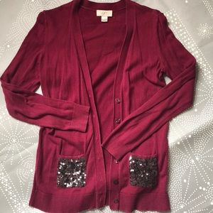 Loft Sparkle Pocket Cardigan